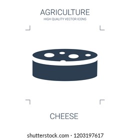 cheese icon. high quality filled cheese icon on white background. from agriculture collection flat trendy vector cheese symbol. use for web and mobile