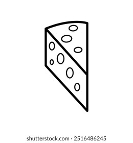 Icono de queso ilustrado sobre fondo