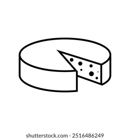 Cheese icon illustrated on background
