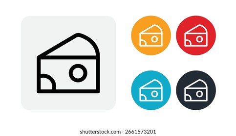 Cheese icon illustration isolated vector sign symbol