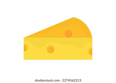 Cheese icon illustration. icon related to cooking spices. Flat icon style. Simple vector design editable