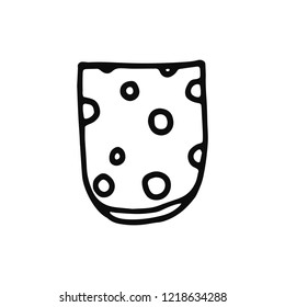 cheese icon. isolated black object.