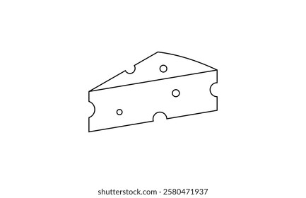 Cheese icon isolated on transparent background flat vector illustration. EPS10	
