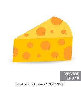 Cheese icon isolated on a white background. Food concept.