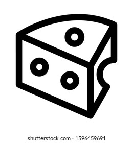 cheese icon isolated sign symbol vector illustration - high quality black style vector icons
