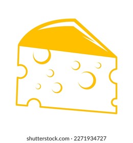 Cheese icon logo design illustration