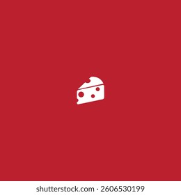 Cheese icon logo flat vector design