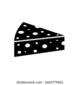 Cheese icon, logo isolated on white background