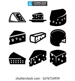 Käsesymbol oder Logo einzeln auf Vektorillustration - Kollektion hochwertiger Vektorsymbole in schwarzem Stil
