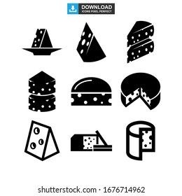 cheese icon or logo isolated sign symbol vector illustration - Collection of high quality black style vector icons
