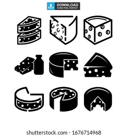 cheese icon or logo isolated sign symbol vector illustration - Collection of high quality black style vector icons
