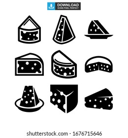 cheese icon or logo isolated sign symbol vector illustration - Collection of high quality black style vector icons
