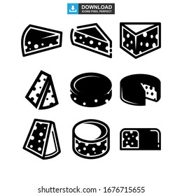 cheese icon or logo isolated sign symbol vector illustration - Collection of high quality black style vector icons
