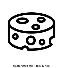 Cheese icon or logo isolated sign symbol vector illustration - high quality black style vector icons
