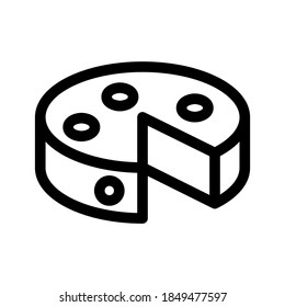 Cheese icon or logo isolated sign symbol vector illustration - high quality black style vector icons
