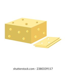 plantilla de diseño de vectores de icono de queso