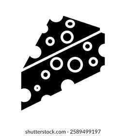 cheese icon on white background