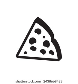 Cheese icon over white background, silhouette style concept. vector illustration