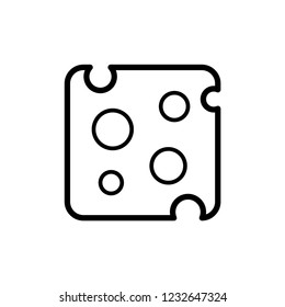 Cheese icon, Parmesan cheese vector sign  pictogram isolated on white. logo illustration.
