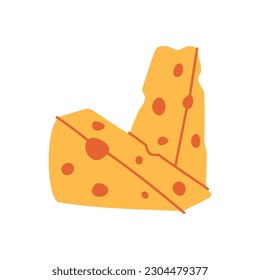 Cheese icon. Cheese products silhouette. Vector illustration.