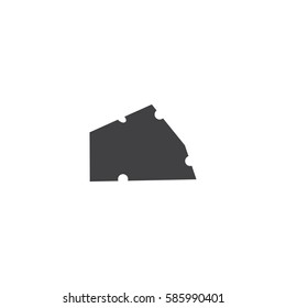 cheese icon. sign design