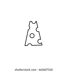 cheese icon. sign design