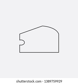 cheese icon sign signifier vector