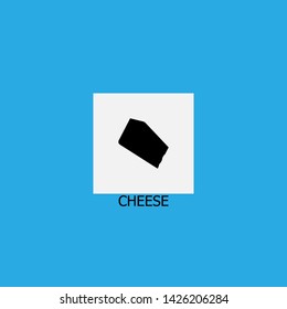 cheese icon sign signifier vector