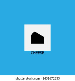 cheese icon sign signifier vector