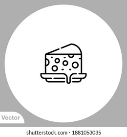 Cheese icon sign vector,Symbol, logo illustration for web and mobile