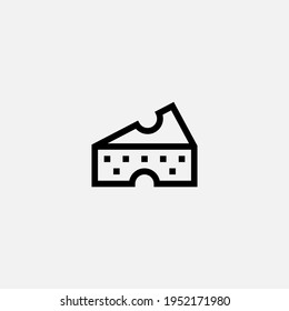 Cheese icon sign vector,Symbol, logo illustration for web and mobile
