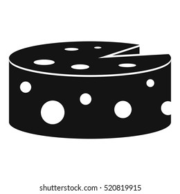 Ícone de queijo. Ilustração simples de ícone de vetor de queijo para web