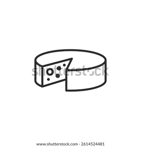 Cheese icon. Simple cheese icon for social media, app, and web design. Vector illustration.
