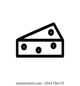 icono de queso. Signo de Vector simple.