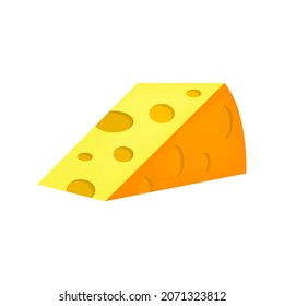 Icono de queso, vector de stock, logotipo aislado en un fondo blanco. Ilustración