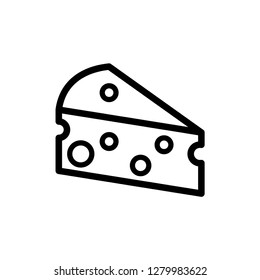 Cheese icon vector