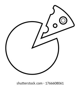 vector de icono del queso del desayuno 