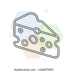 Cheese icon vector can be used as png, Cheese
