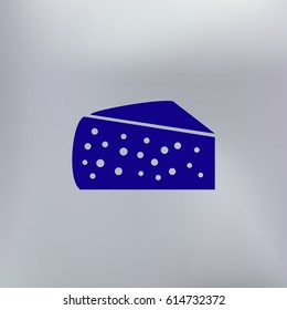 Cheese icon. Vector concept illustration