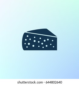 Cheese icon. Vector concept illustration