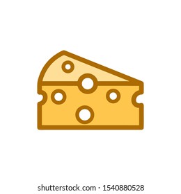 Cheese icon vector design template on white background