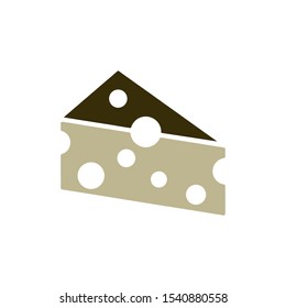 Cheese icon vector design template on white background