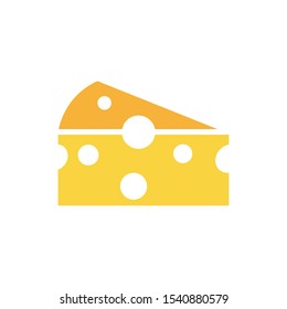 Cheese icon vector design template on white background