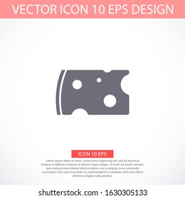 Cheese icon vector, filled flat sign, solid pictogram isolated icon vector on white, icon vector logo illustration