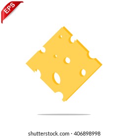 cheese icon, vector cheese icn, isolated cheese symbol