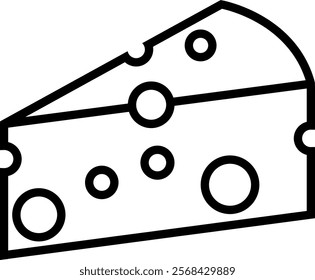 Cheese icon vector illestration white