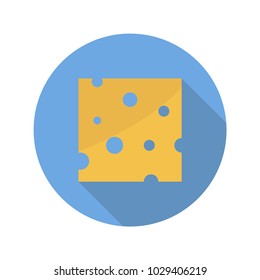 Cheese icon. Vector illustration.