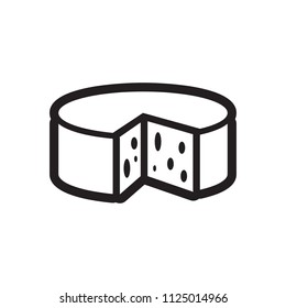 Cheese icon. Vector illustration. 