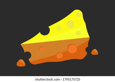 Cheese icon - vector illustration