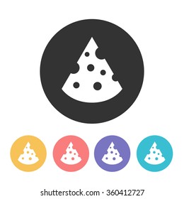 cheese icon. vector illustration
